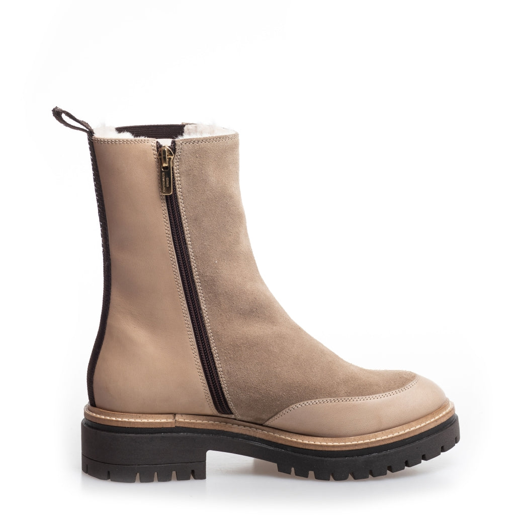 COPENHAGEN SHOES FOXY SUEDE Støvler 120 IVORY