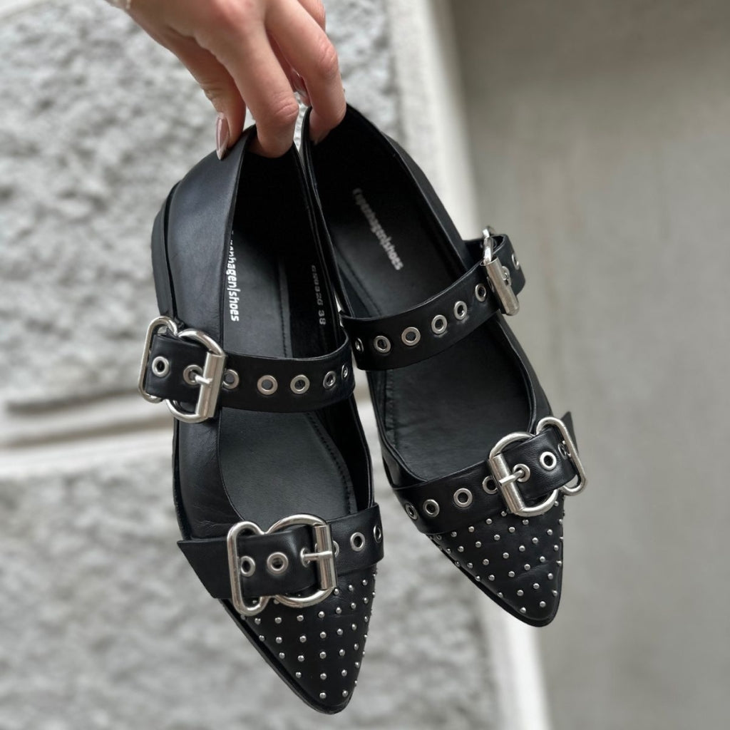 COPENHAGEN SHOES FUTURE VIBES Ballerina 0001 BLACK