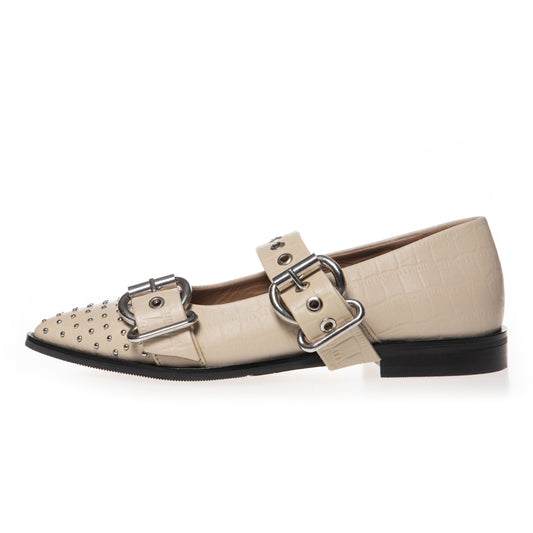 COPENHAGEN SHOES FUTURE VIBES BEIGE Ballerina 0002 BEIGE