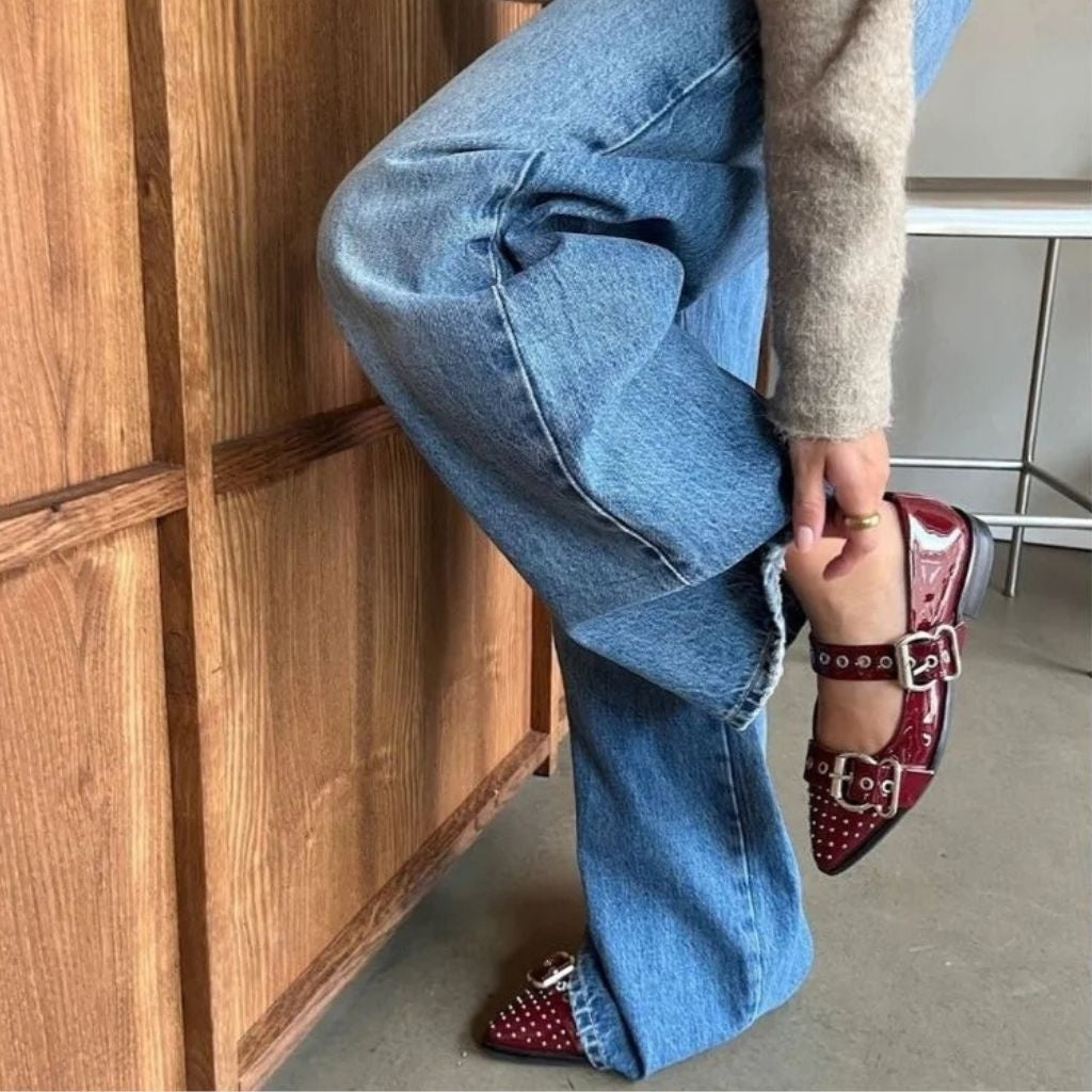 COPENHAGEN SHOES FUTURE VIBES PATENT Ballerina 229 Bordo