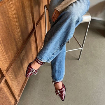 COPENHAGEN SHOES FUTURE VIBES PATENT Ballerina 229 Bordo