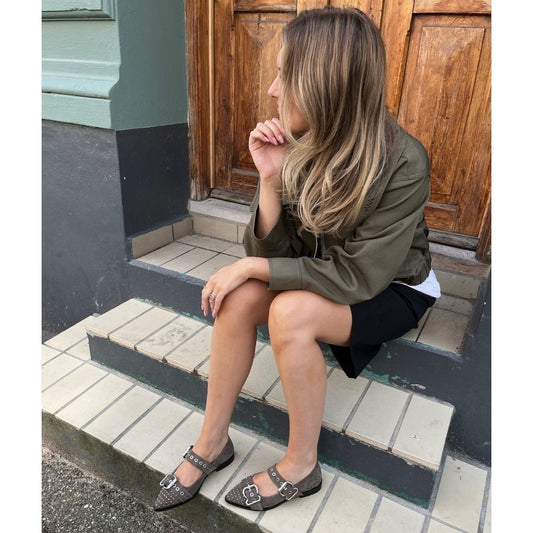COPENHAGEN SHOES FUTURE VIBES SUEDE Ballerina 0027 GREEN