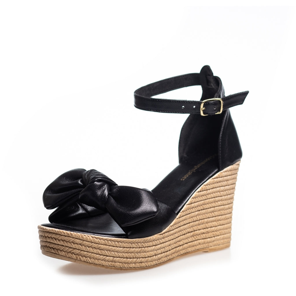 COPENHAGEN SHOES GENE Sandaler med kilehæl 0001 BLACK