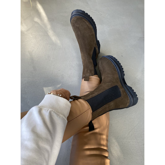 COPENHAGEN SHOES GOING SUEDE 21 Støvler 099 ARMY w/brown sole