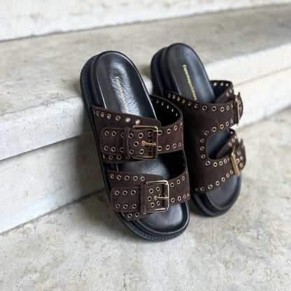 COPENHAGEN SHOES HOPE Slippers 004 Dark brown