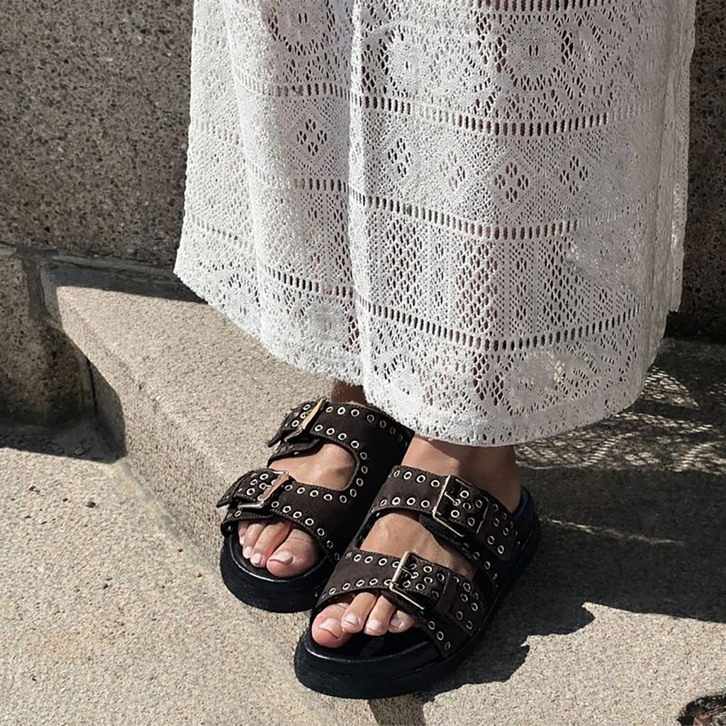 COPENHAGEN SHOES HOPE Slippers 004 Dark brown