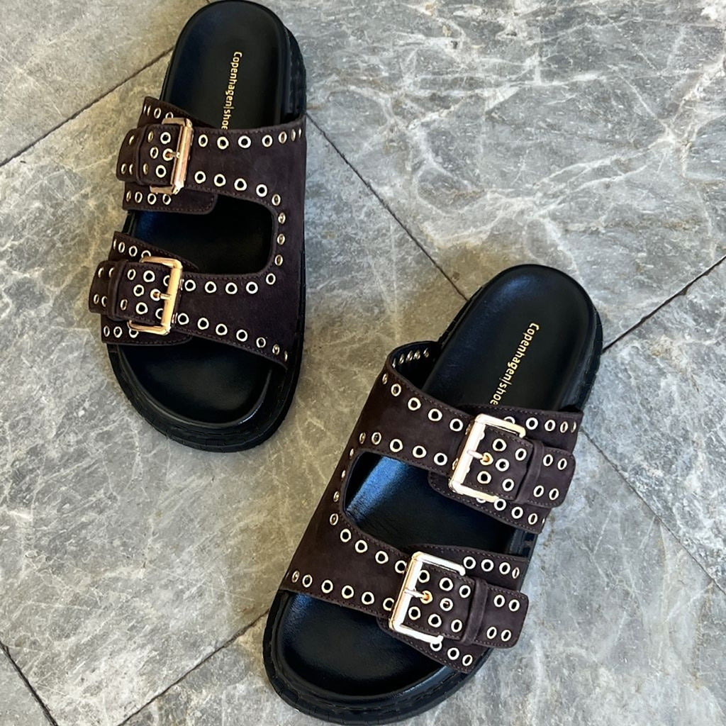 COPENHAGEN SHOES HOPE Slippers 004 Dark brown