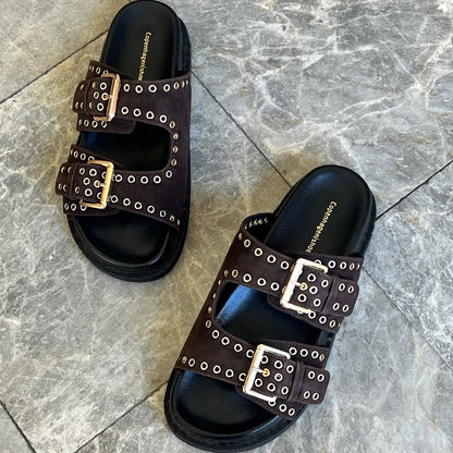 COPENHAGEN SHOES HOPE Slippers 004 Dark brown