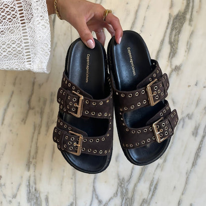 COPENHAGEN SHOES HOPE Slippers 004 Dark brown