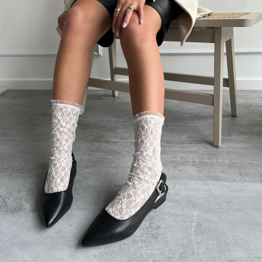COPENHAGEN SHOES IS IT LOVE Ballerina 0001 BLACK