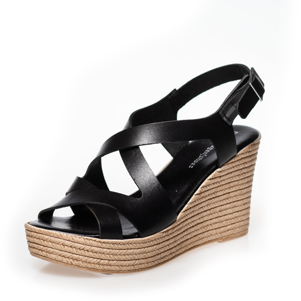 COPENHAGEN SHOES JADIE Sandaler med kilehæl 0001 BLACK
