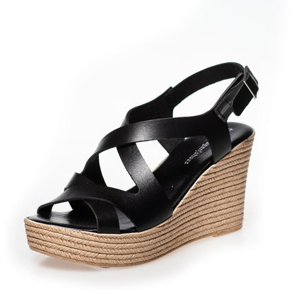 COPENHAGEN SHOES JADIE Sandaler med kilehæl 0001 BLACK