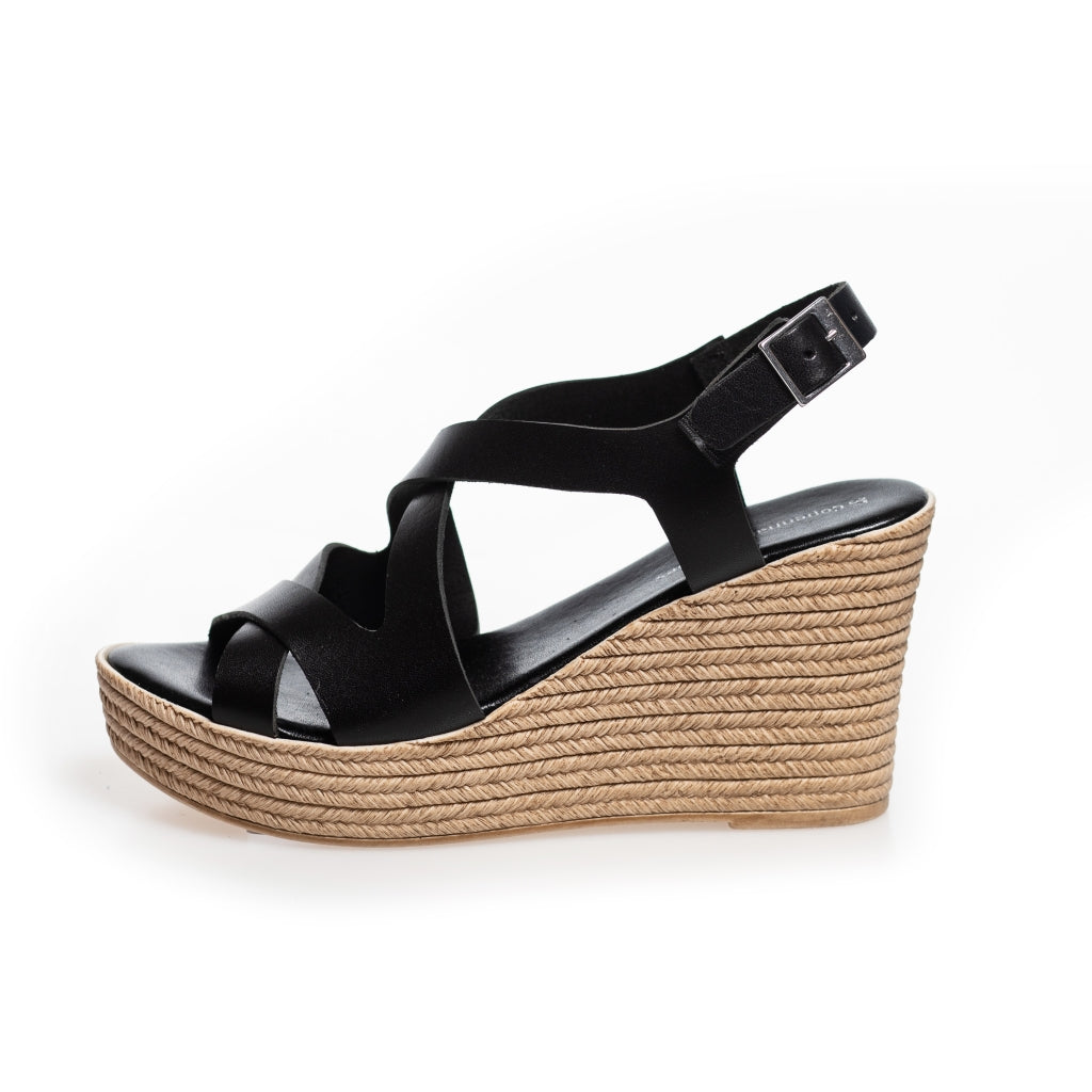 COPENHAGEN SHOES JADIE Sandaler med kilehæl 0001 BLACK
