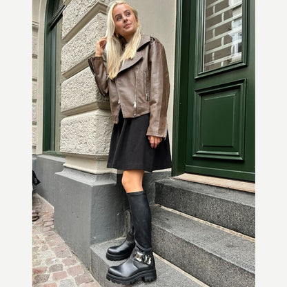 Copenhagen Shoes by Josefine Valentin JOSE BOOTS Long boot 0001 BLACK