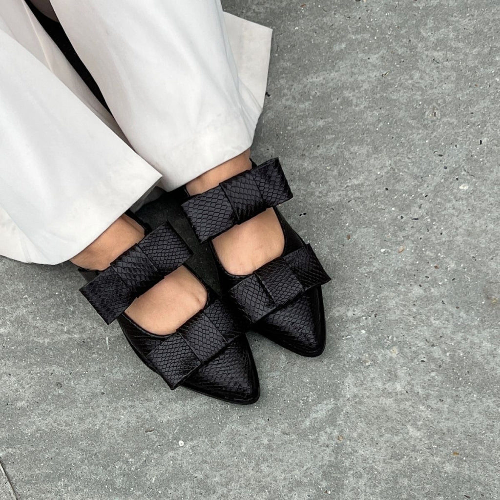 COPENHAGEN SHOES JUST A VIBE - BROWN Ballerina 004 Dark brown