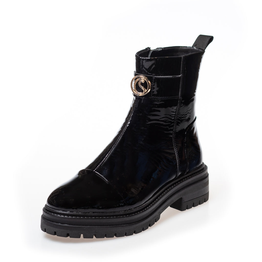 COPENHAGEN SHOES LADY BOSS PATENT Støvler 038 Black patent