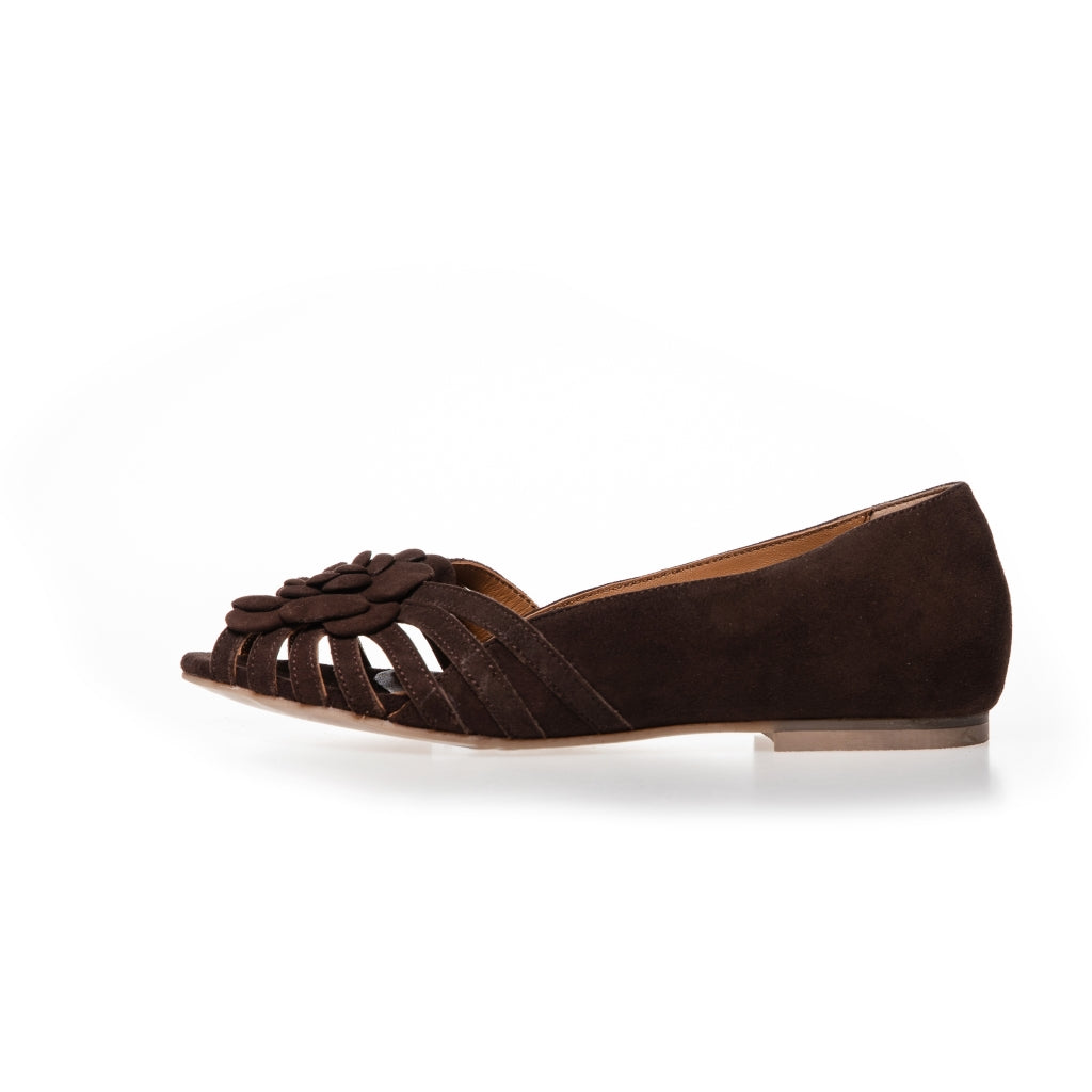 COPENHAGEN SHOES LA FEMME S. Ballerina 004 Dark brown