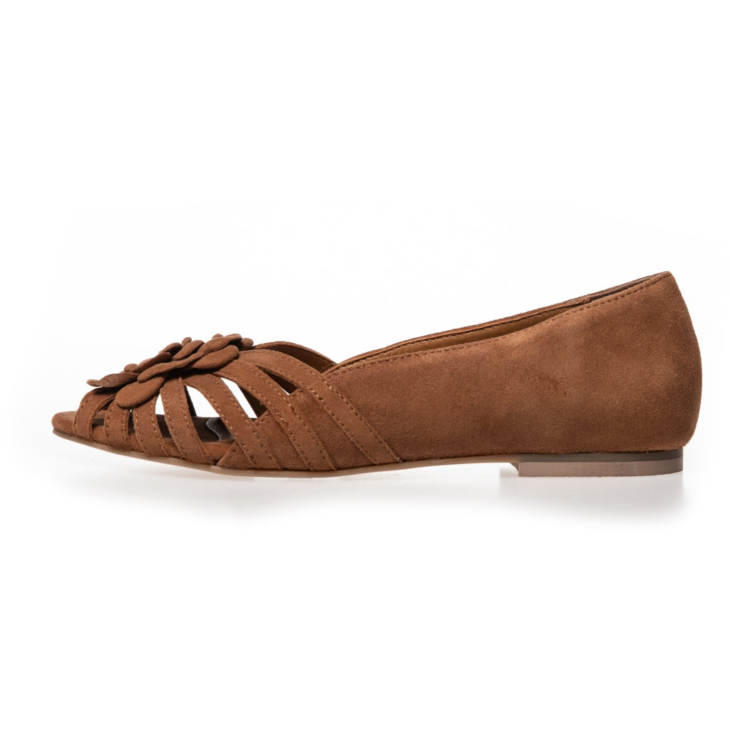 COPENHAGEN SHOES LA FEMME S. Ballerina 0241 COGNAC