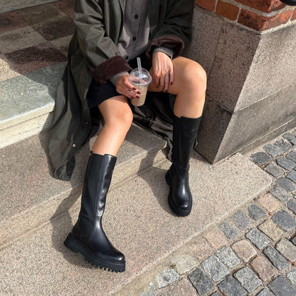 COPENHAGEN SHOES LEMON HIGH Long boot 0001 BLACK