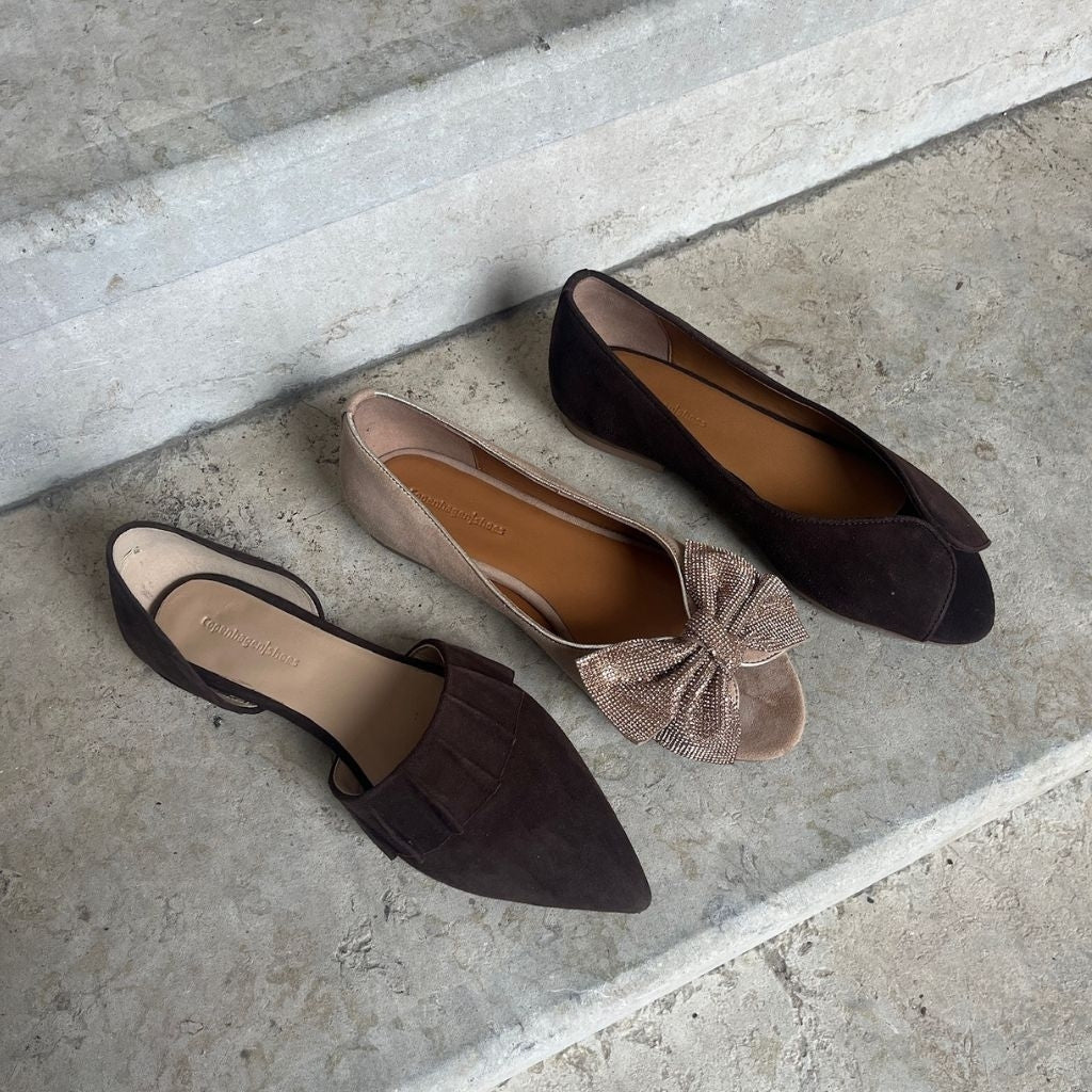 COPENHAGEN SHOES LIKE A MELODY PLAIN Ballerina 004 Dark brown