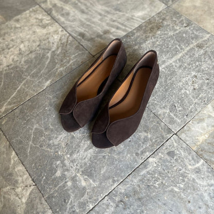 COPENHAGEN SHOES LIKE A MELODY PLAIN Ballerina 004 Dark brown