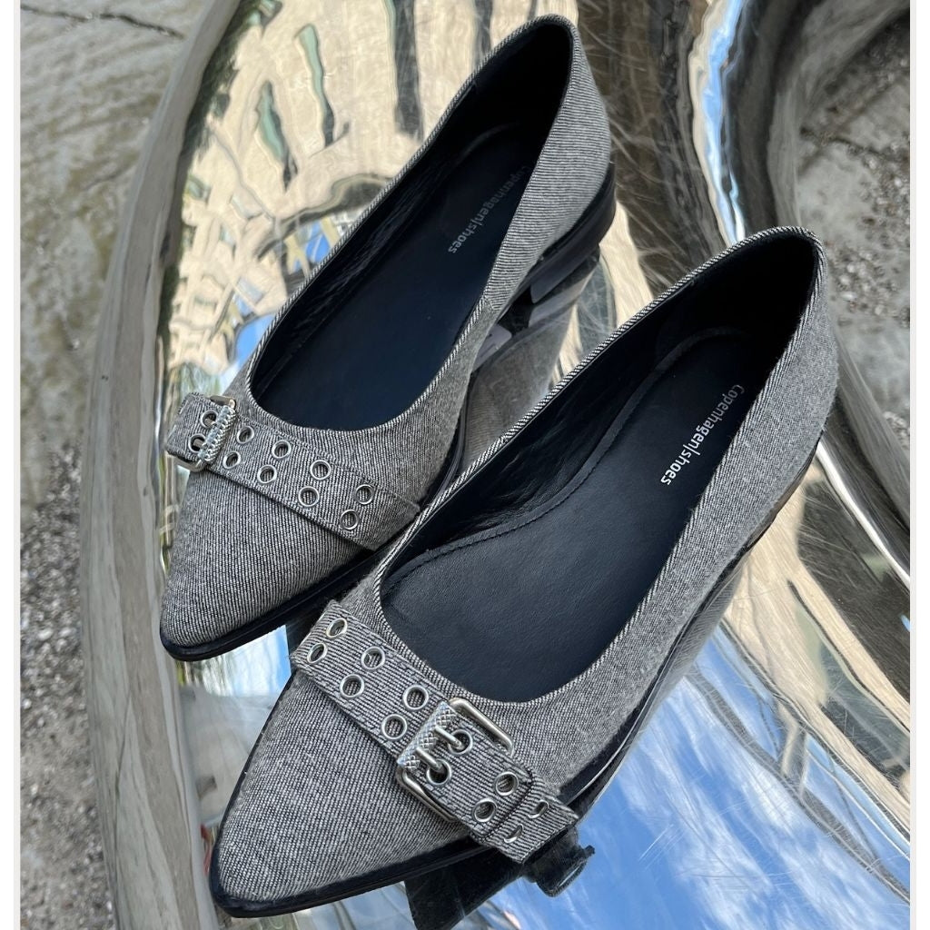 COPENHAGEN SHOES LIKE A MOVE-DENIM Ballerina 0741 GREY DENIM