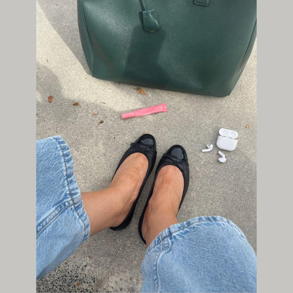 COPENHAGEN SHOES LIKE MOVING - PATENT TOE Ballerina 038 Black patent