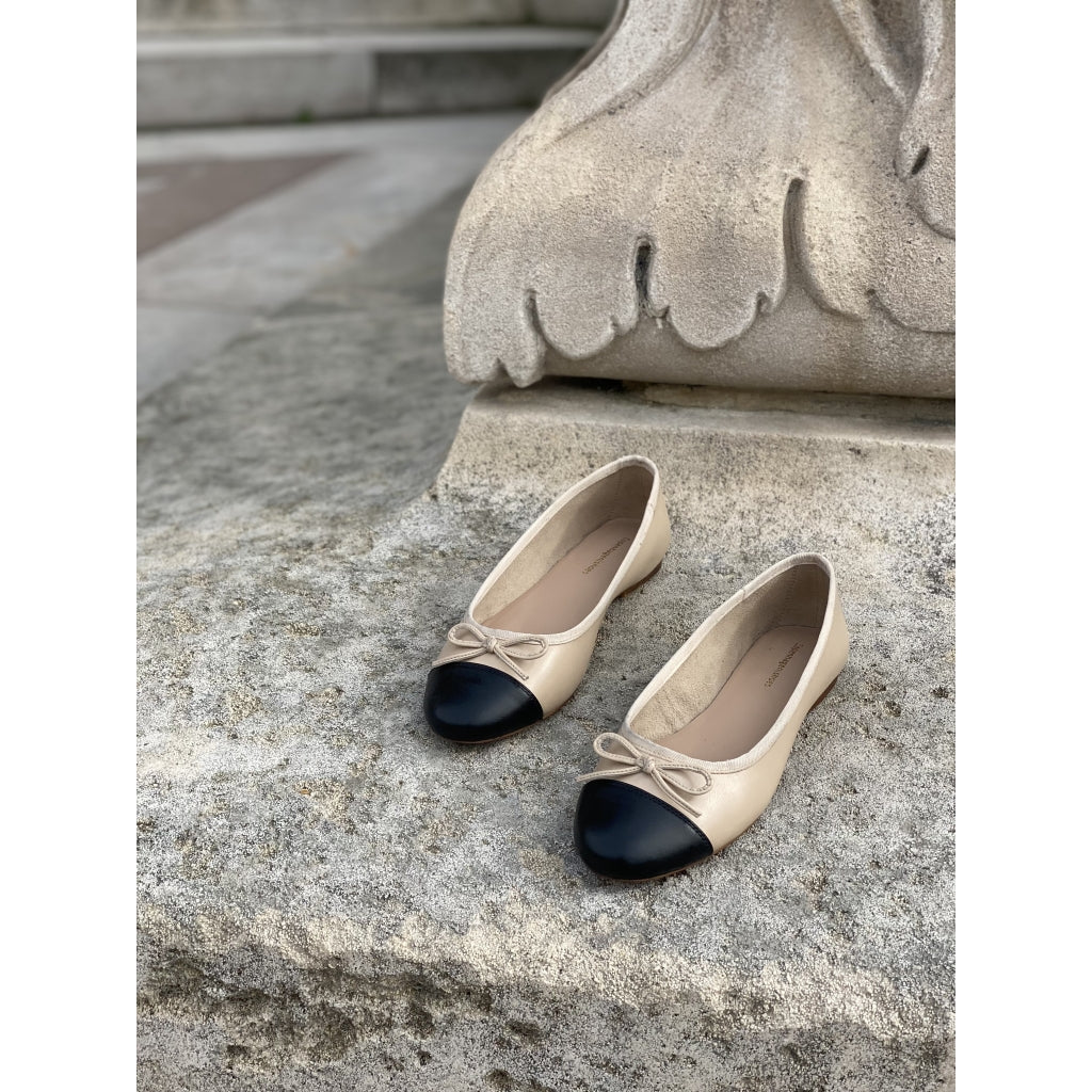COPENHAGEN SHOES LOVELY Ballerina 511 Black beige