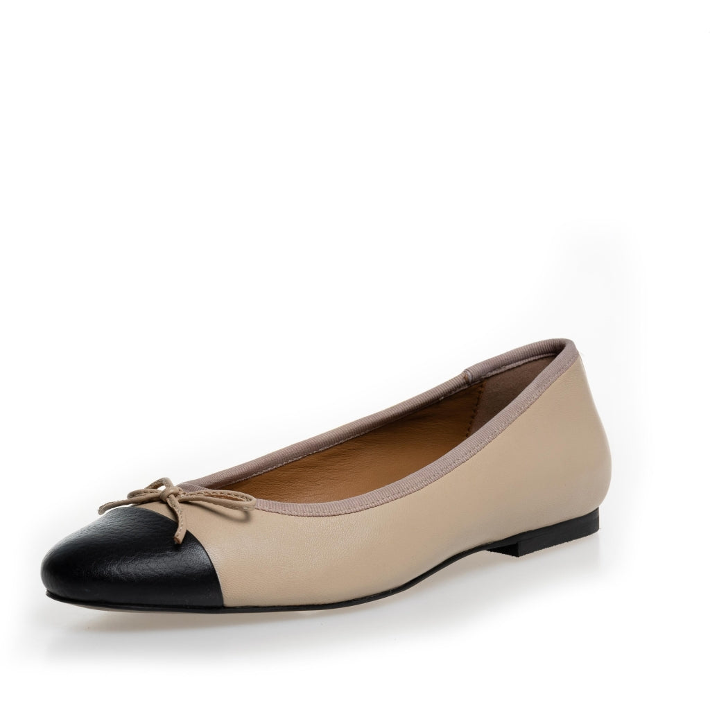 COPENHAGEN SHOES LOVELY Ballerina 511 Black beige