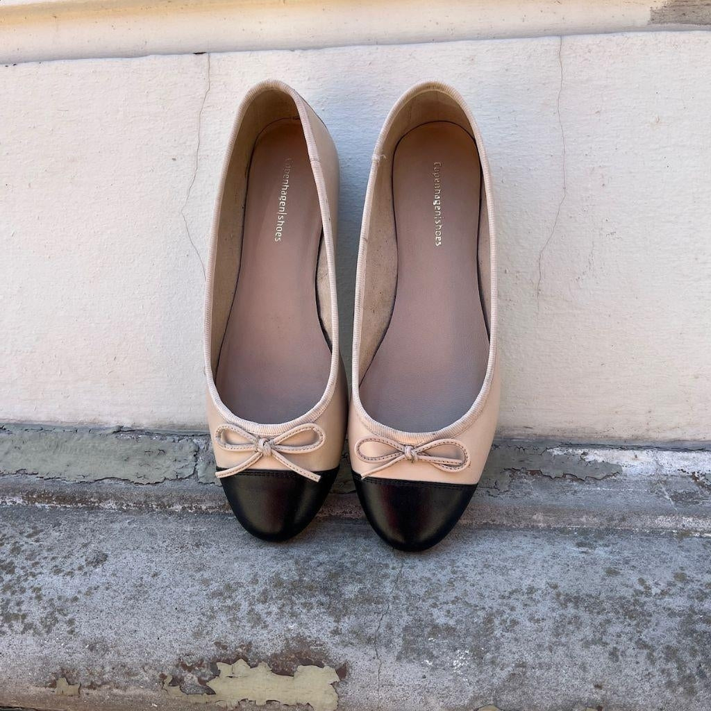 COPENHAGEN SHOES LOVELY Ballerina 511 Black beige