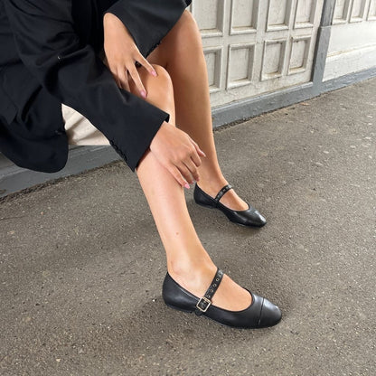 COPENHAGEN SHOES LOVE AND DREAMS Ballerina 0001 BLACK