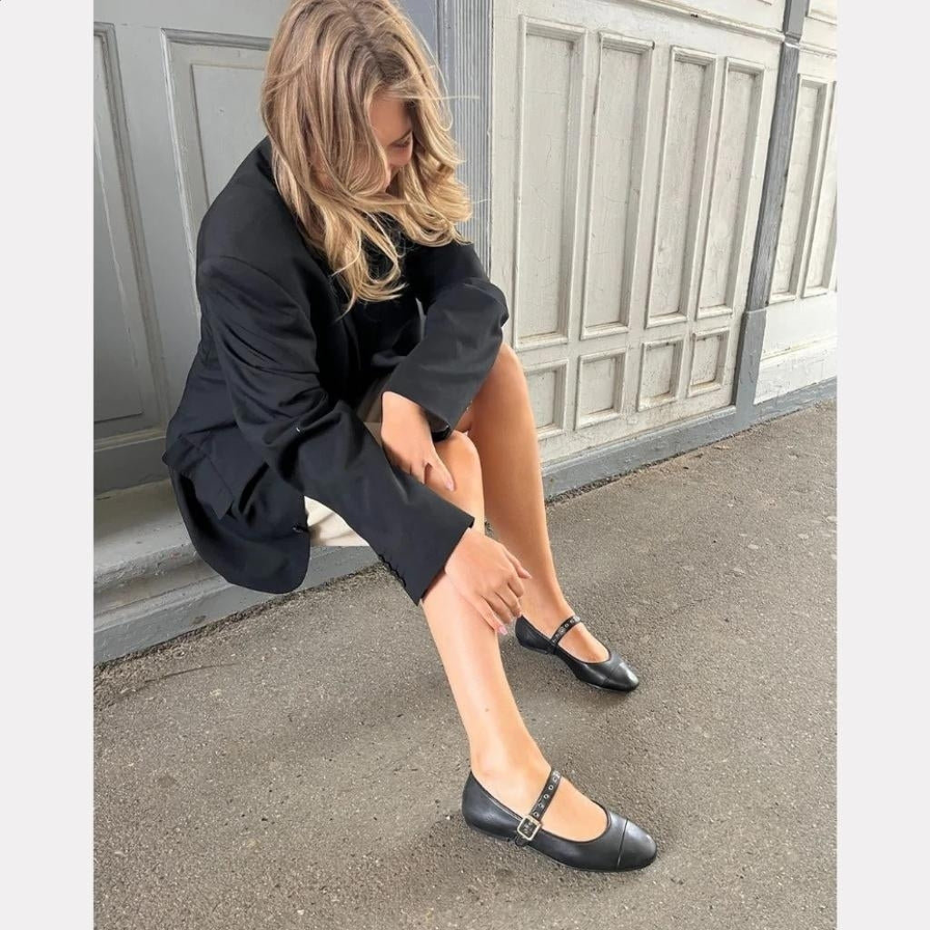 COPENHAGEN SHOES LOVE AND DREAMS Ballerina 0001 BLACK