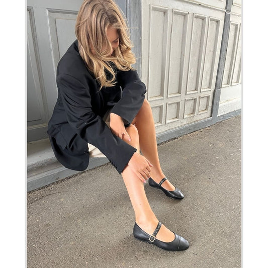 COPENHAGEN SHOES LOVE AND DREAMS Ballerina 0001 BLACK