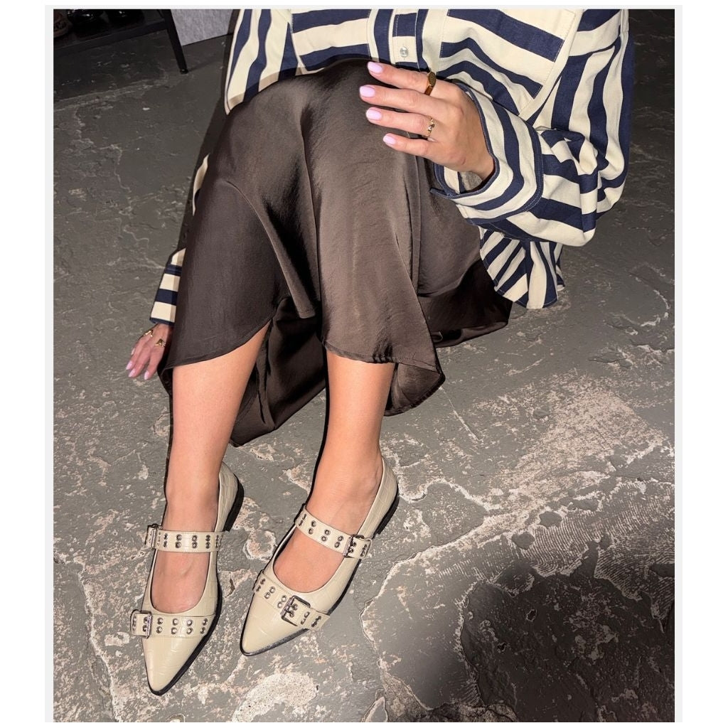 COPENHAGEN SHOES LOVE AND ENERGY BEIGE CR Ballerina 0002 BEIGE