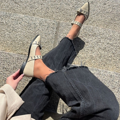 COPENHAGEN SHOES LOVE AND ENERGY BEIGE CR Ballerina 0002 BEIGE