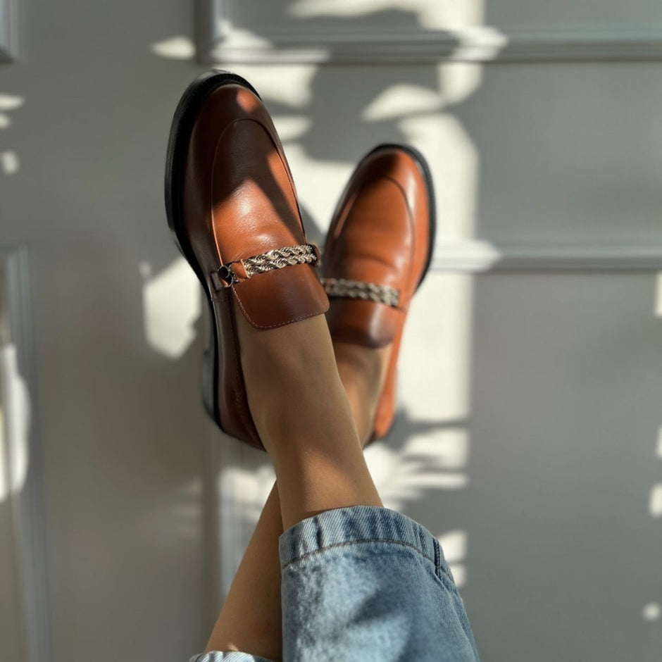 Copenhagen Shoes - Woven Lady 24 Lea CS7960 - 0241 - Cognac main image 1