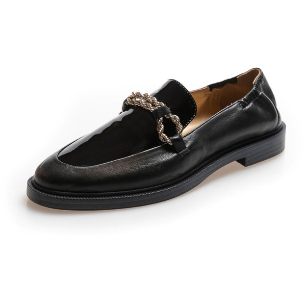 COPENHAGEN SHOES LOVE AND WALK - PATENT Loafers 038 Black patent