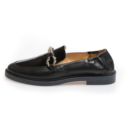 COPENHAGEN SHOES LOVE AND WALK - PATENT Loafers 038 Black patent