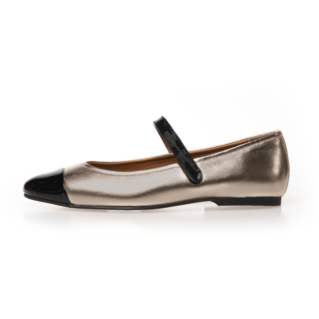 COPENHAGEN SHOES LOVE FOR A REASON GOLD Ballerina 0051 GOLD