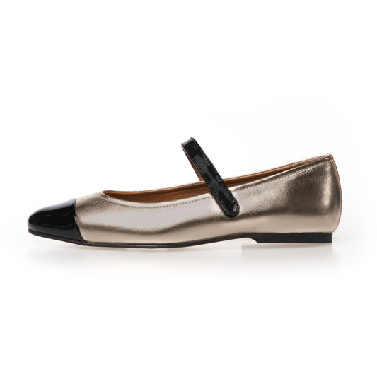 COPENHAGEN SHOES LOVE FOR A REASON GOLD Ballerina 0051 GOLD