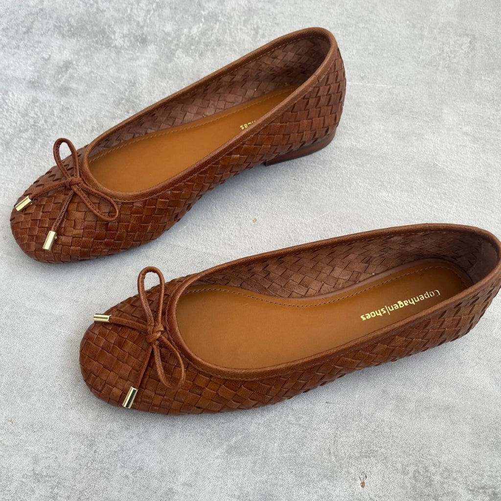 COPENHAGEN SHOES LUCIE Ballerina 0241 COGNAC