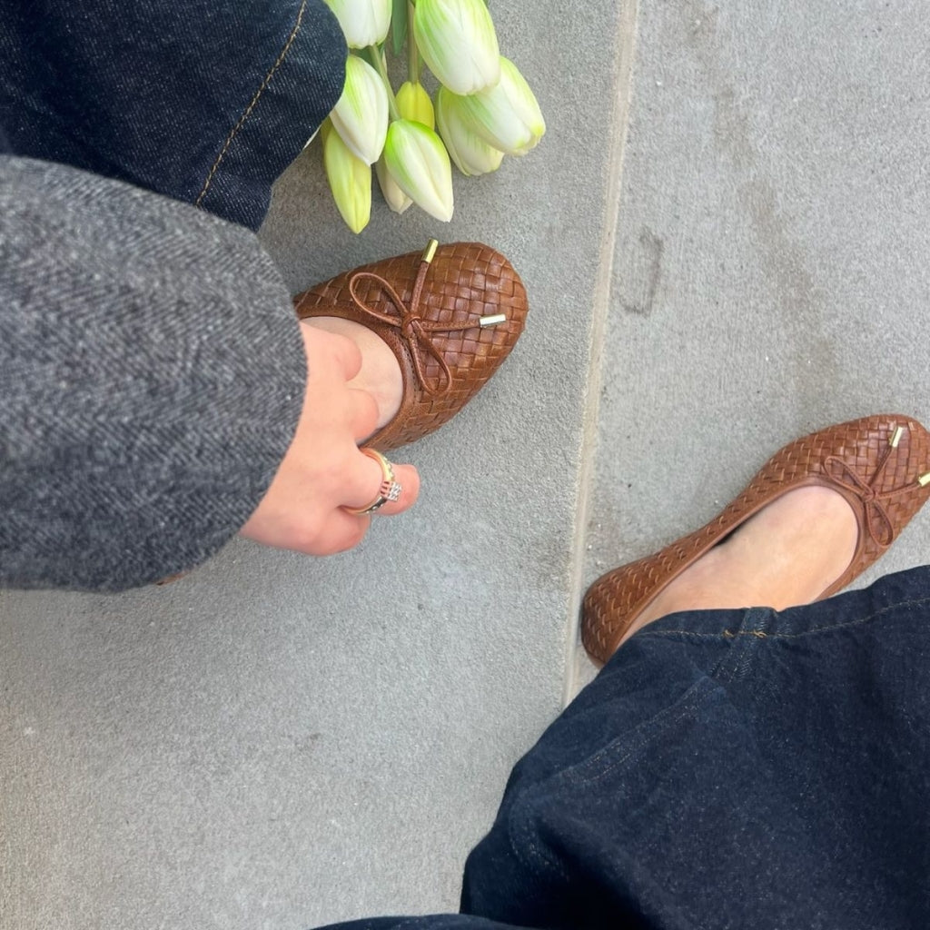 COPENHAGEN SHOES LUCIE Ballerina 0241 COGNAC