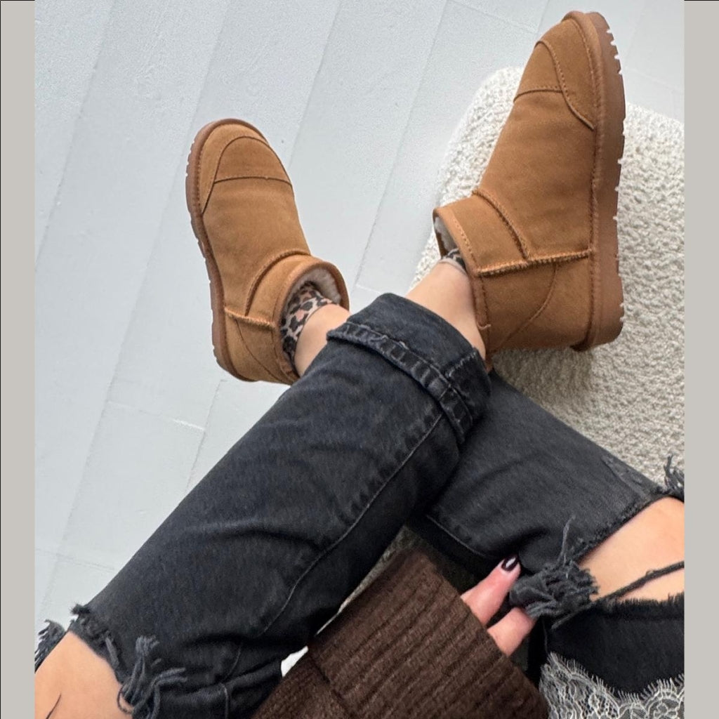 COPENHAGEN SHOES LUCKY ME LOW Støvler 0138 CAMEL