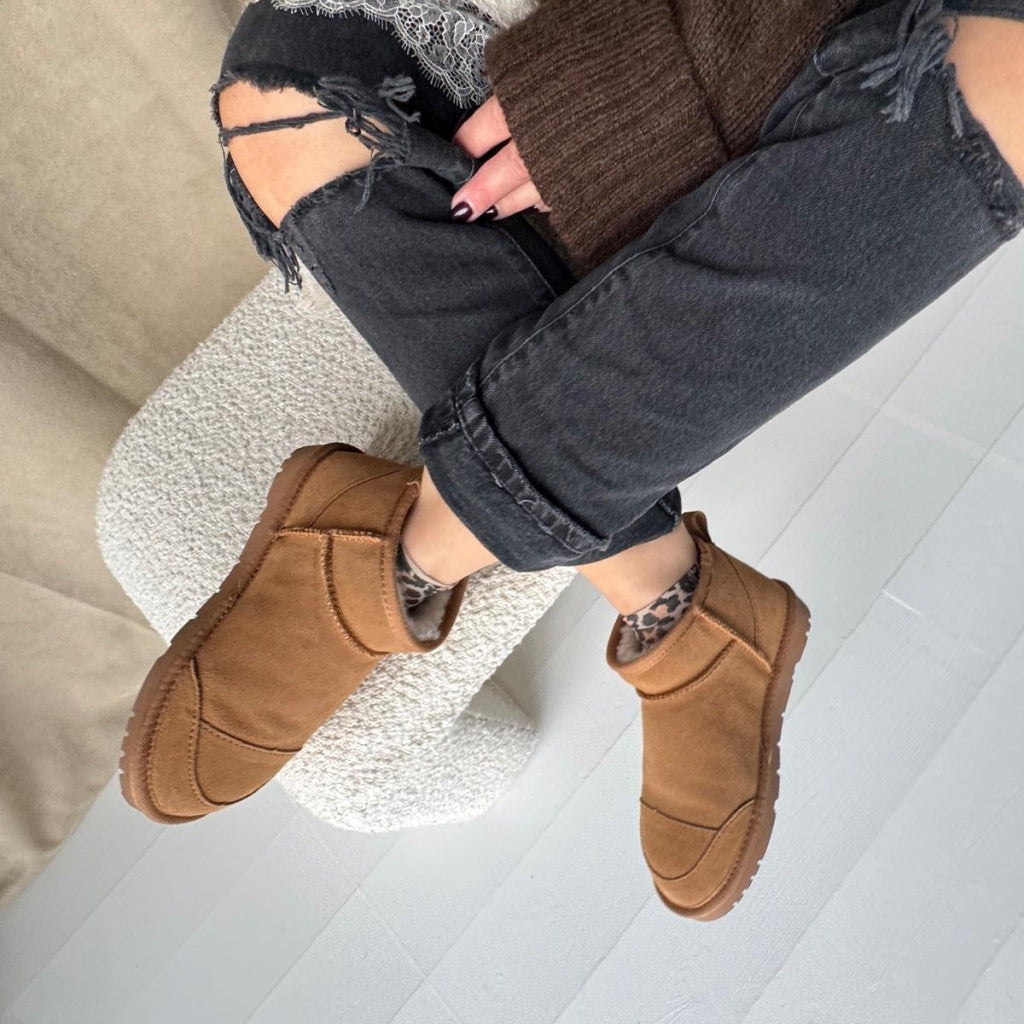 COPENHAGEN SHOES LUCKY ME LOW Støvler 0138 CAMEL