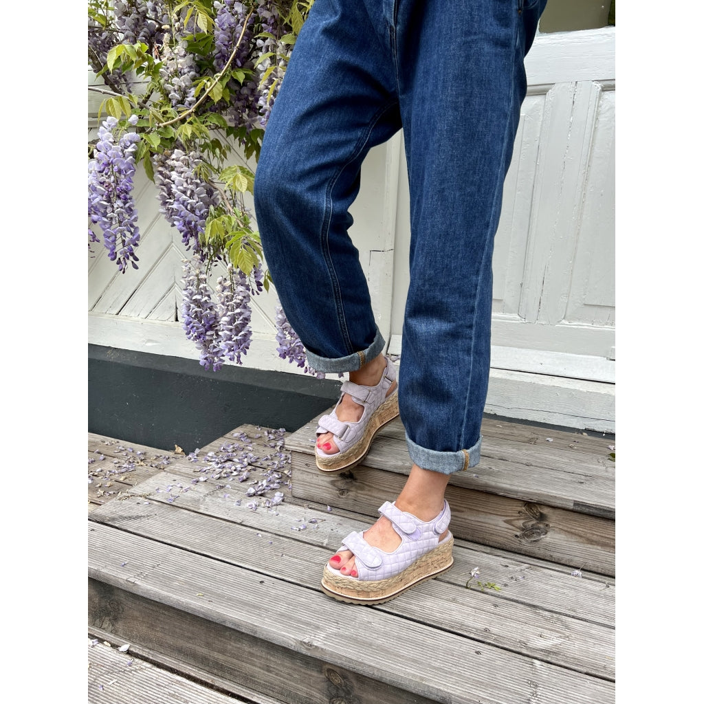 COPENHAGEN SHOES MAGIC SUEDE Sandaler med kilehæl 616 Lavenda