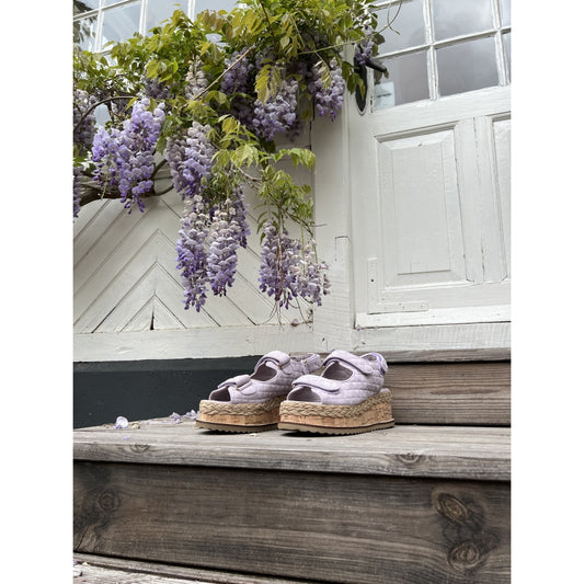 COPENHAGEN SHOES MAGIC SUEDE Sandaler med kilehæl 616 Lavenda