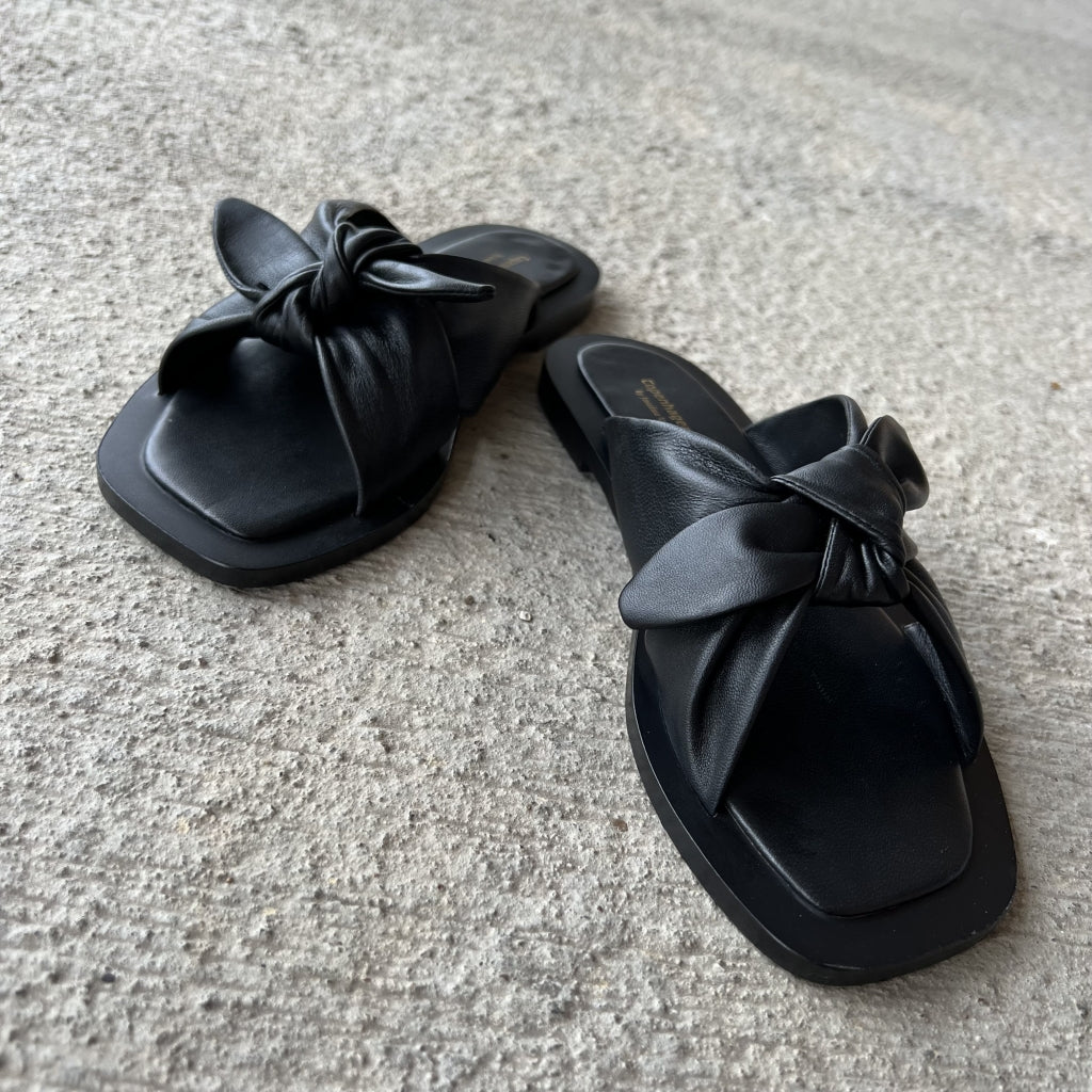Copenhagen Shoes by Josefine Valentin MILLIONS IN BLACK LEATHER Sandaler 0001 BLACK