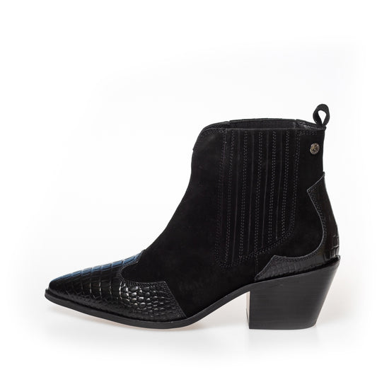COPENHAGEN SHOES MOSS black Støvler 103 Black croco