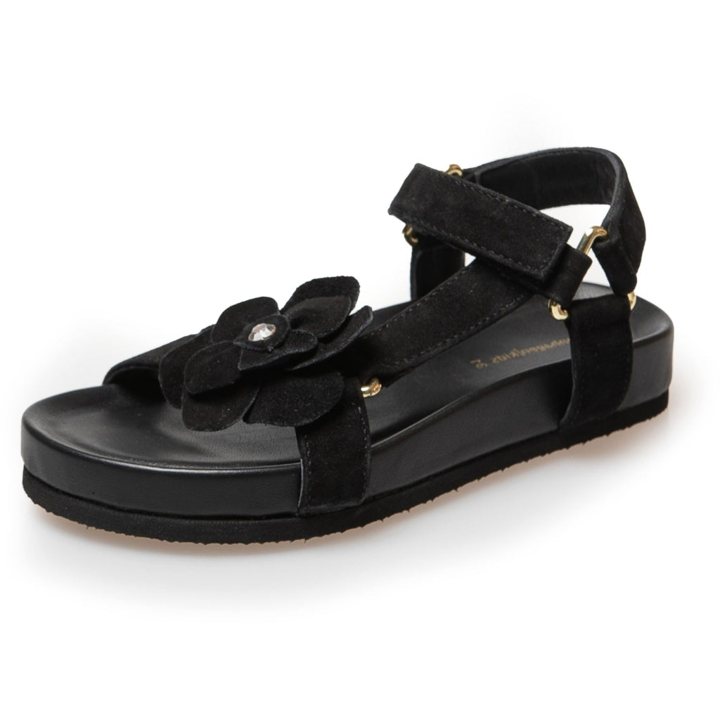 COPENHAGEN KIDS MY FLOWERS GIRL Sandaler 0001 BLACK SUEDE