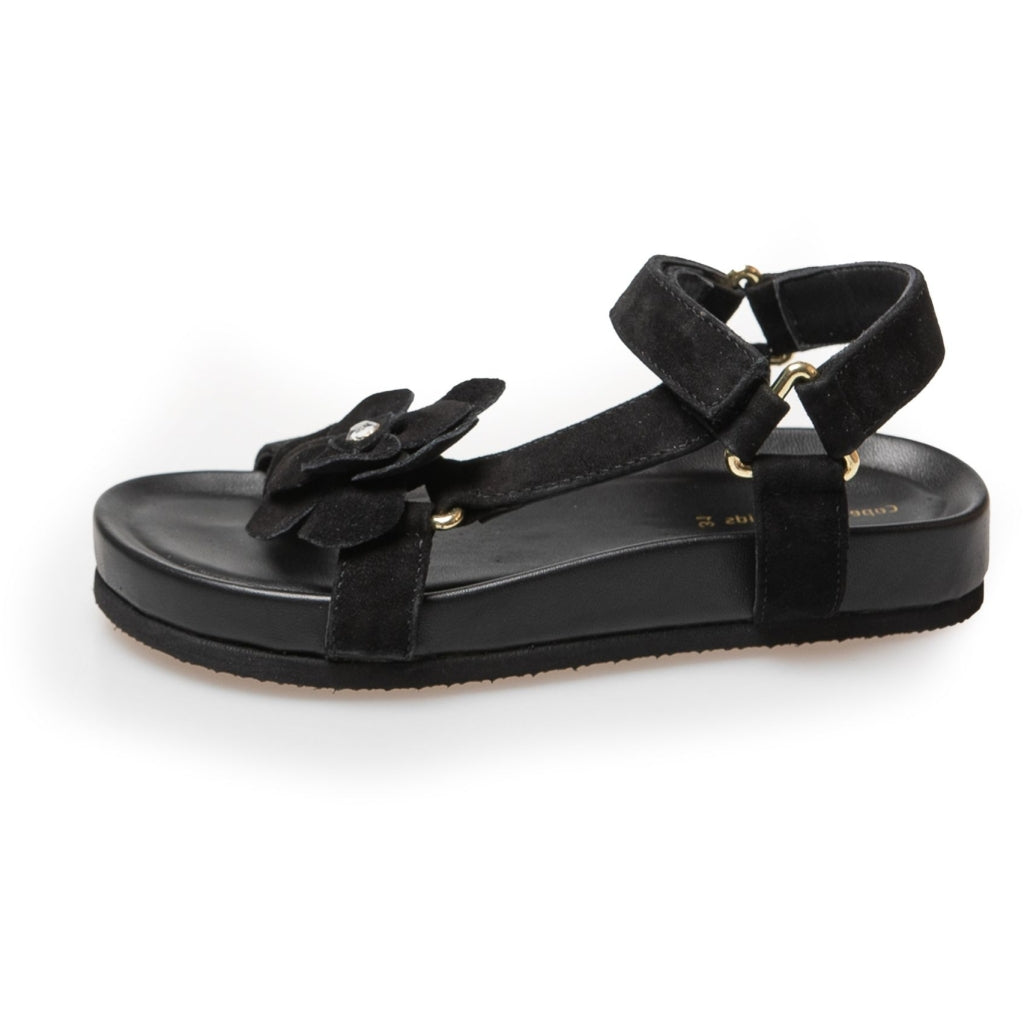 COPENHAGEN KIDS MY FLOWERS GIRL Sandaler 0001 BLACK SUEDE